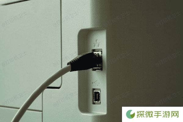 使用 USB 线连接打印机