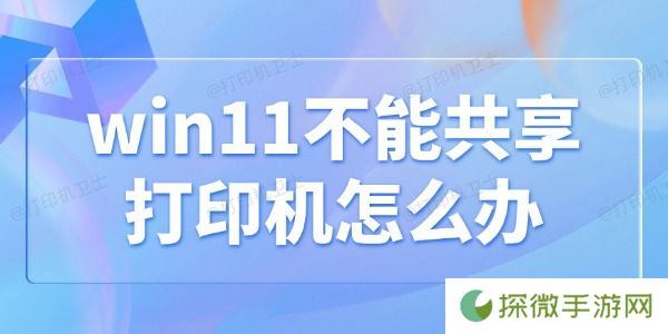 win11不能共享打印机怎么办 4解决方法